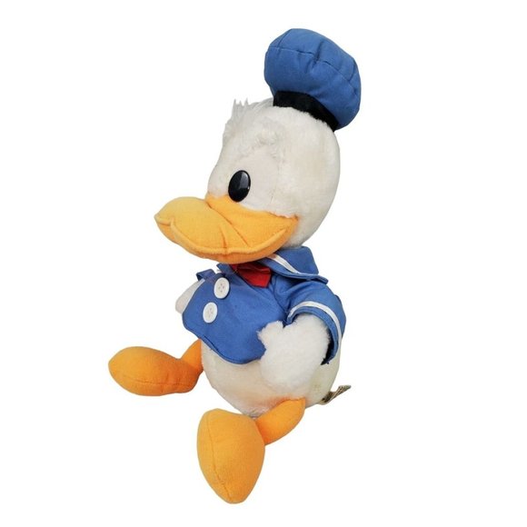 Vintage Disney Donald Duck Plush Happy Birthday 50 Years Applause Korea Sailor - Picture 1 of 12